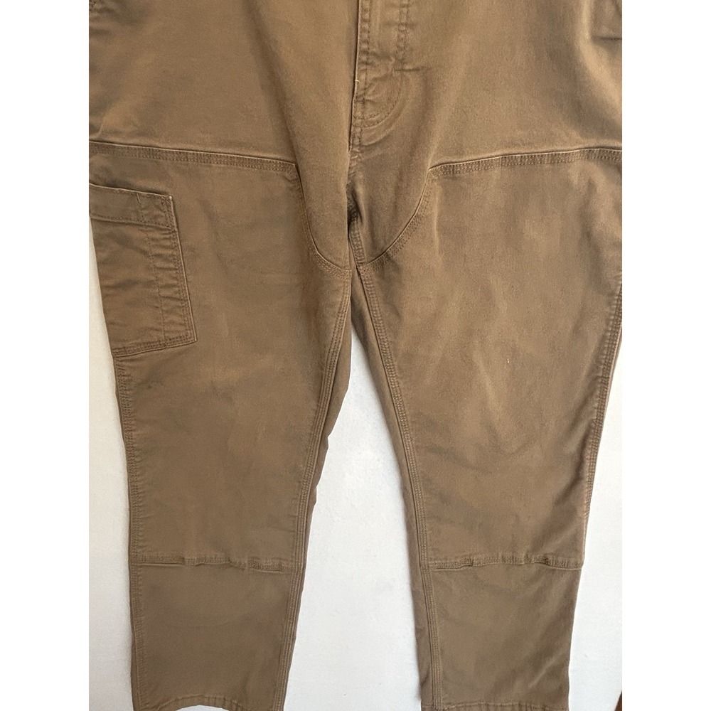 Ariat Rebar M4 Relaxed Men's 34x30‎ Field Khaki Double Knees Carpenter Canvas - Picture 6 of 14